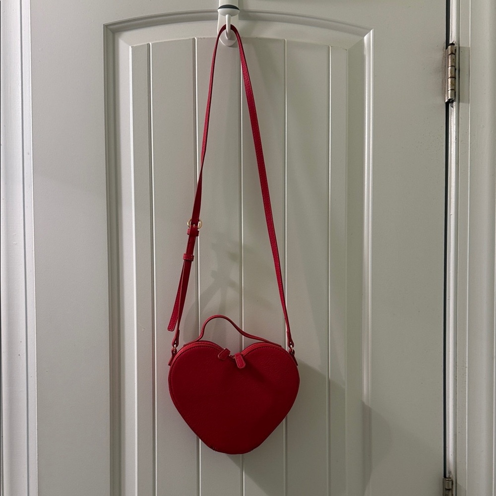 LC Lauren Conrad Red Heart Crossbody Bag